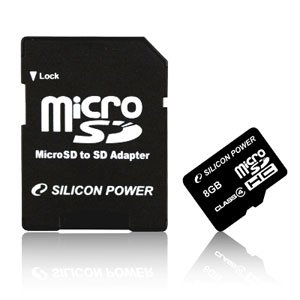Silicon Power Micro Secure Digital 08 Gb Class 4 + Ad