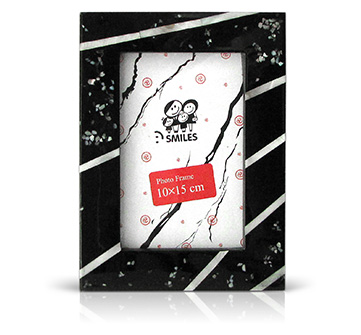 Ф/рамка полирезин с перламутром и лаком PRLF46240