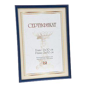 Image Art 6009-8/D (Синий) certificate 21x30 (12/24/600)