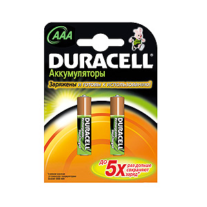       Duracell HR03-2BL 800mAh  (2/20/12800)