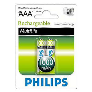       Philips HR03-2BL 1000 mAh [R03B2A100/10] (2/24/9216)