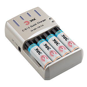        C-513 Quick Charger + 4x2100mAh Instant (12/24/360)