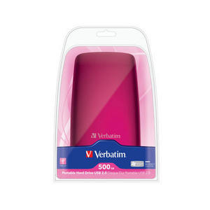      VERBATIM Verbatim HDD 2.5 USB 500Gb 8 mb (5400rpm) pink (2)