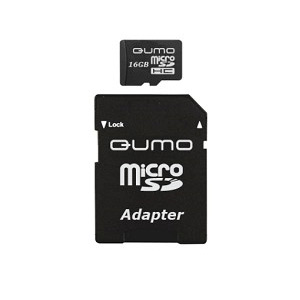      QUMO QUMO Micro Secure Digital 16 Gb Class 2 [HC] + Adapter