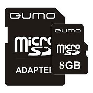      QUMO QUMO Micro Secure Digital 08 Gb Class 2 [HC] + Adapter