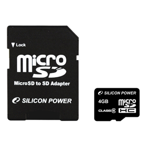      Silicon Power Silicon Power Micro Secure Digital 04 Gb SDHC Class 4 + adapt