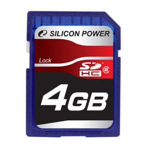      Silicon Power Silicon Power Secure Digital 04 Gb Class 4 [SDHC]