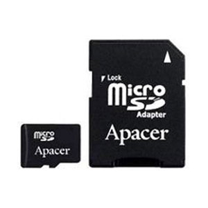      Apacer Apacer Micro Secure Digital 02 Gb + adapter