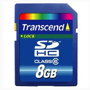      Transcend Transcend Secure Digital 08 Gb Class 6 [SDHC] (0/0/0)