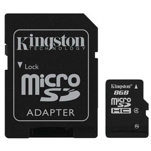      Kingston Kingston Micro Secure Digital 08 Gb Class 4 + adapter