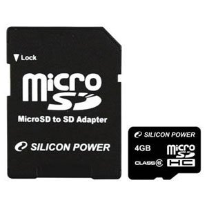      Silicon Power Silicon Power Micro Secure Digital 04 Gb SDHC Class 6 + adapt