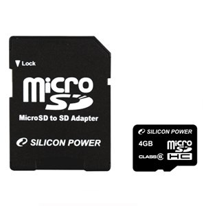      Silicon Power Silicon Power Micro Secure Digital 04 Gb SDHC Class 6 + 2adapt