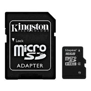      Kingston Kingston Micro Secure Digital 16 Gb Class2 + adapter