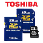   Toshiba SDHC Memory Card  16  32