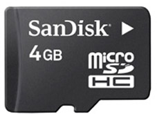     microSDHC  SanDisk