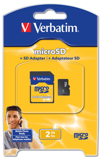 SDHC 8   microSD 2    Verbatim   